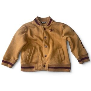 Reebok Brown & Tan Varsity Jacket Boy’s Toddler 24M